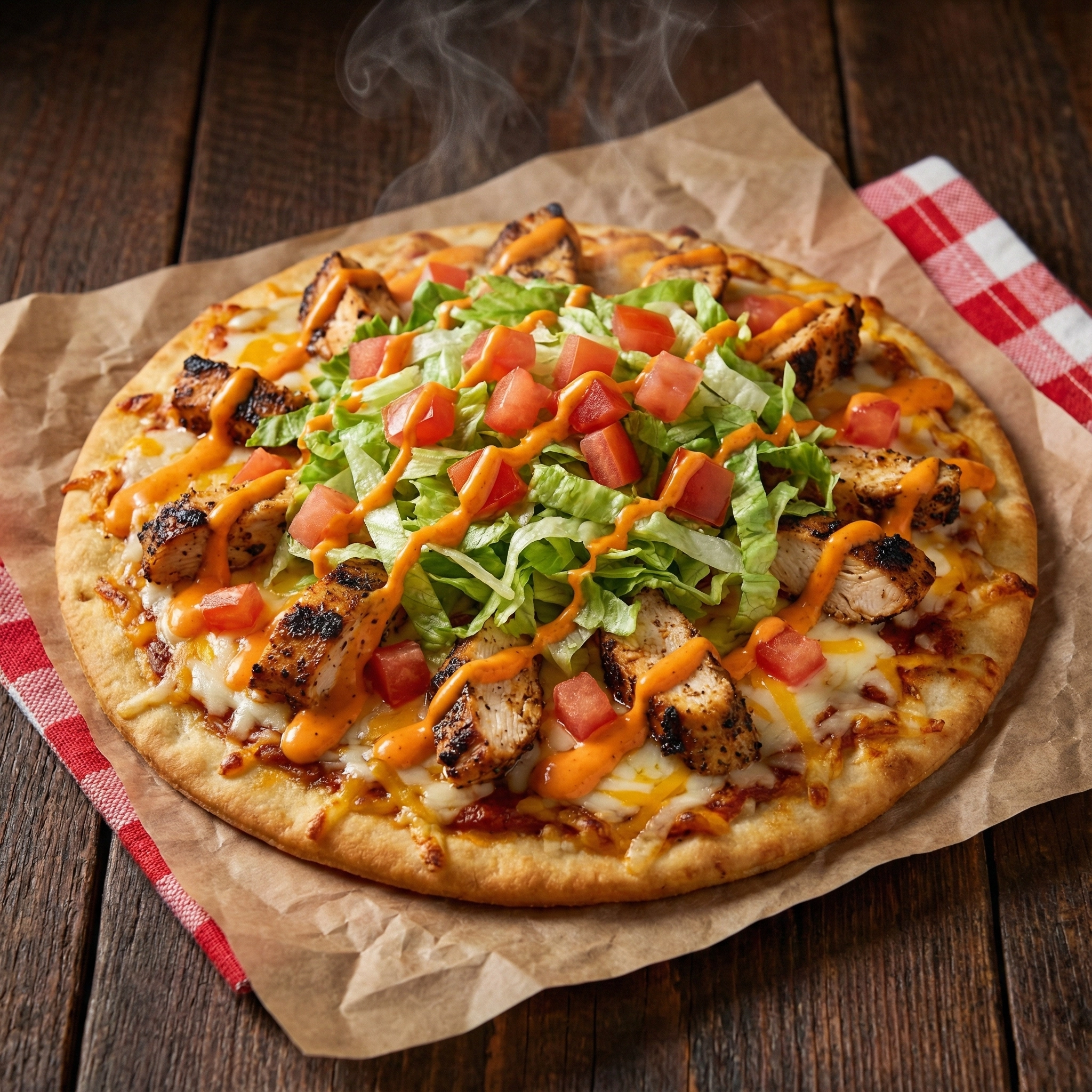 Loaded Chicken Flatbread
